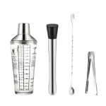 Glass cocktail shaker